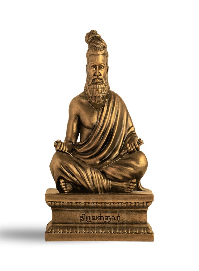 SILAII Thiruvalluvar Sculpture - 6 Inch, Antique Bronze Colour - Image 1